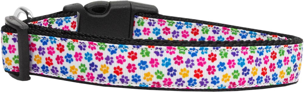 Confetti Paws Nylon Dog Collar Medium Narrow GreatEagleInc