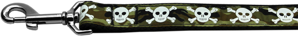 Camo Skulls Nylon Dog Leash 3-8 Inch Wide 4ft Long GreatEagleInc