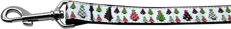 Designer Christmas Trees Nylon Dog Leash 3-8 Inch Wide 4ft Long GreatEagleInc