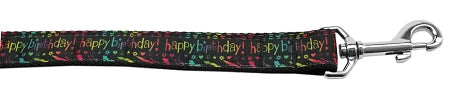 Happy Birthday Nylon Dog Leash 4 Foot GreatEagleInc