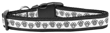 Peace Paw Nylon Dog Collar Medium GreatEagleInc