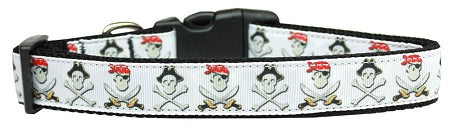 Jolly Roger Nylon Dog Collar Medium Narrow GreatEagleInc