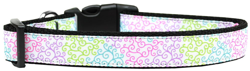 Summer Swirls Nylon Dog Collar Sm GreatEagleInc