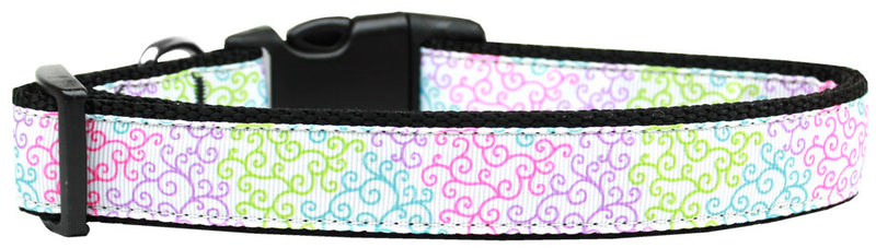 Summer Swirls Nylon Dog Collar Xs GreatEagleInc