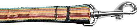 Autumn Stripes Nylon Dog Leash 3-8 Inch Wide 6ft Long GreatEagleInc