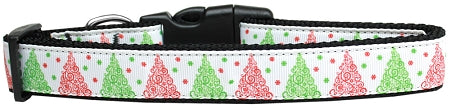 Fancy Schmancy Christmas Tree Nylon Dog Collar Sm GreatEagleInc