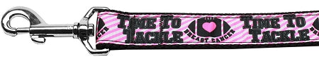 Tackle Breast Cancer Nylon Dog Leash 3-8 Inch Wide 4ft Long GreatEagleInc