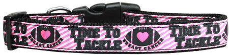Tackle Breast Cancer Nylon Dog Collar Xs Default Title