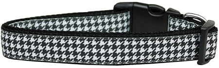 Black Houndstooth Nylon Cat Collar Default Title