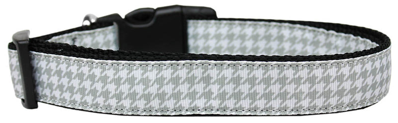 Grey Houndstooth Nylon Cat Collar GreatEagleInc