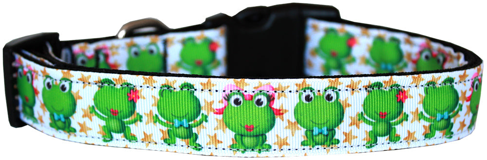 Happy Frogs Nylon Dog Collar Sm Default Title