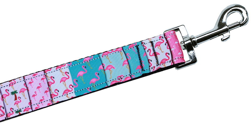 Flamingo Fun Nylon Pet Leash 1in By 6ft GreatEagleInc