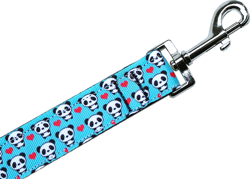 Panda Love Nylon Pet Leash 5-8in By 4ft GreatEagleInc