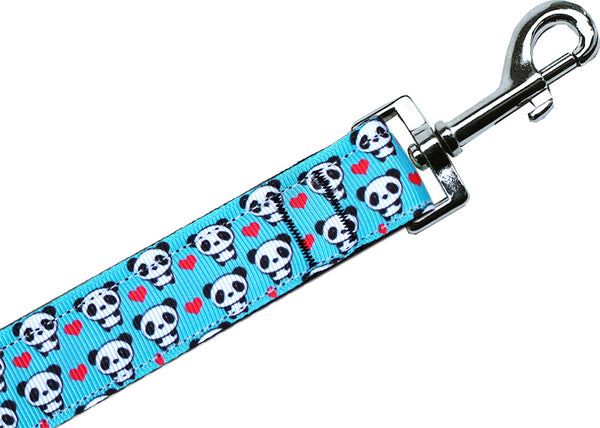 Panda Love Nylon Pet Leash 5-8in By 4ft GreatEagleInc