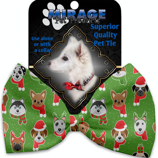 Christmas Dogs Pet Bow Tie Collar Accessory With Velcro GreatEagleInc