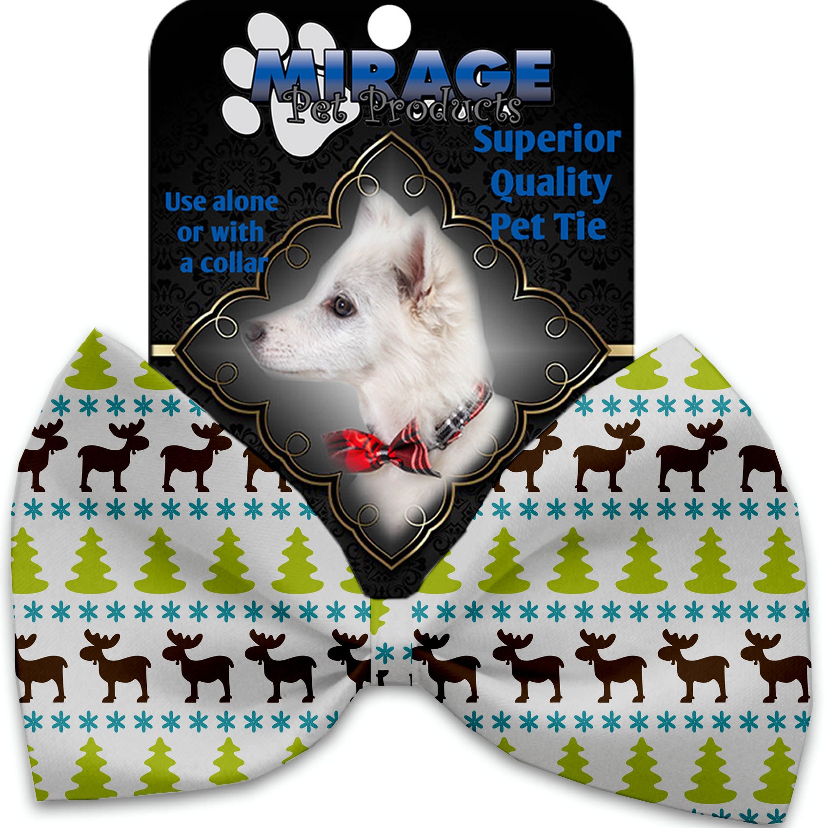 Mountain Moose Pet Bow Tie Collar Accessory With Velcro GreatEagleInc