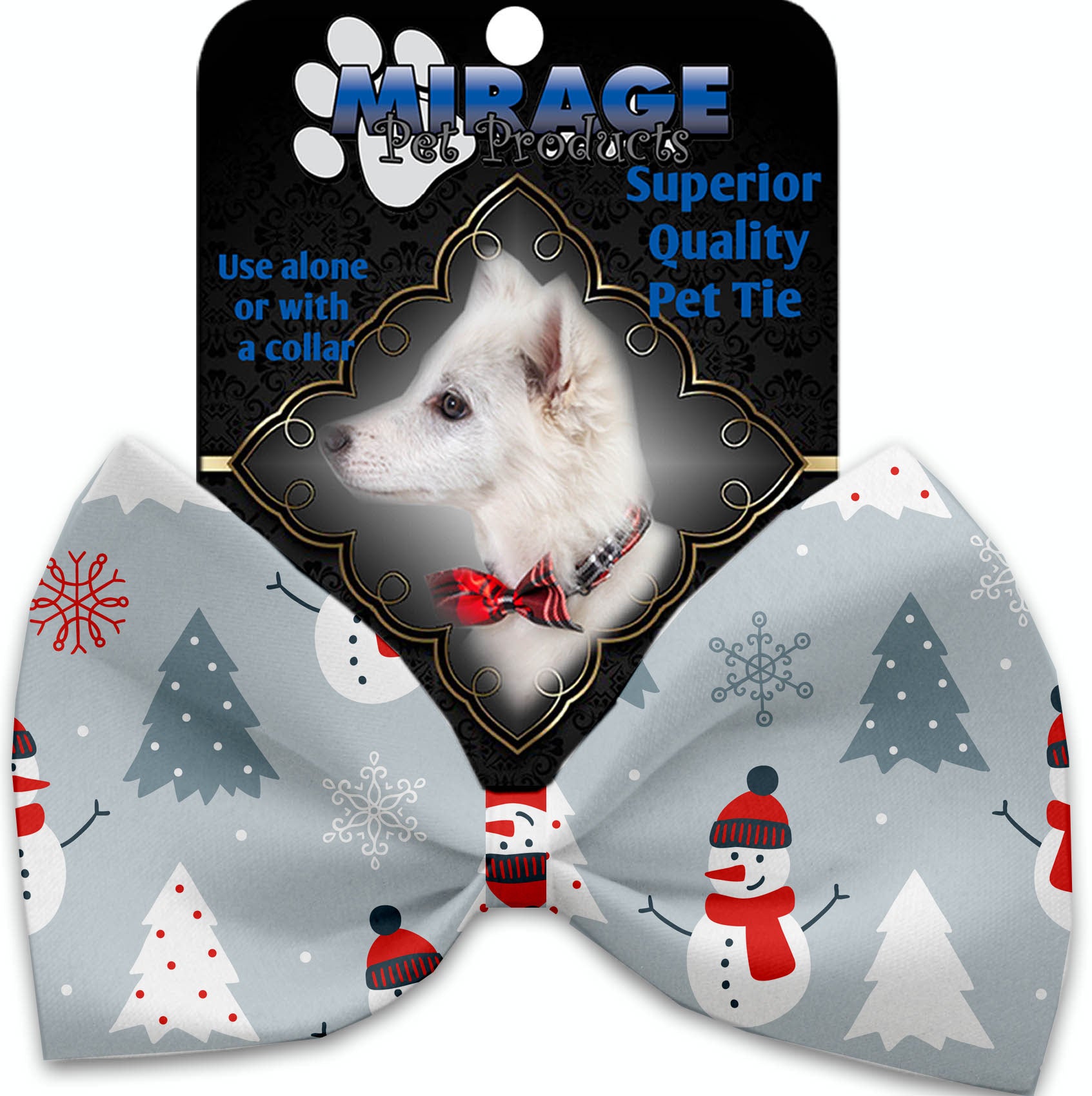Look At Frosty Go Pet Bow Tie Collar Accessory With Velcro GreatEagleInc