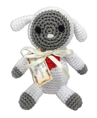 Knit Knacks Fleece The Lamb Organic Cotton Small Dog Toy GreatEagleInc
