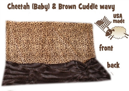 Brown Cheetah Carrier  pet Blanket GreatEagleInc
