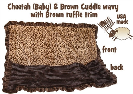 Brown Cheetah Jumbo Size Pet Blanket GreatEagleInc