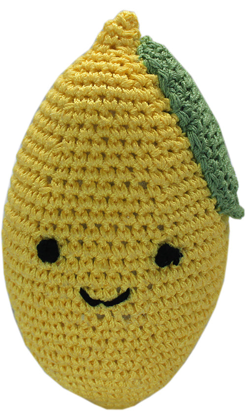 Knit Knacks Lemon Organic Cotton Small Dog Toy Default Title