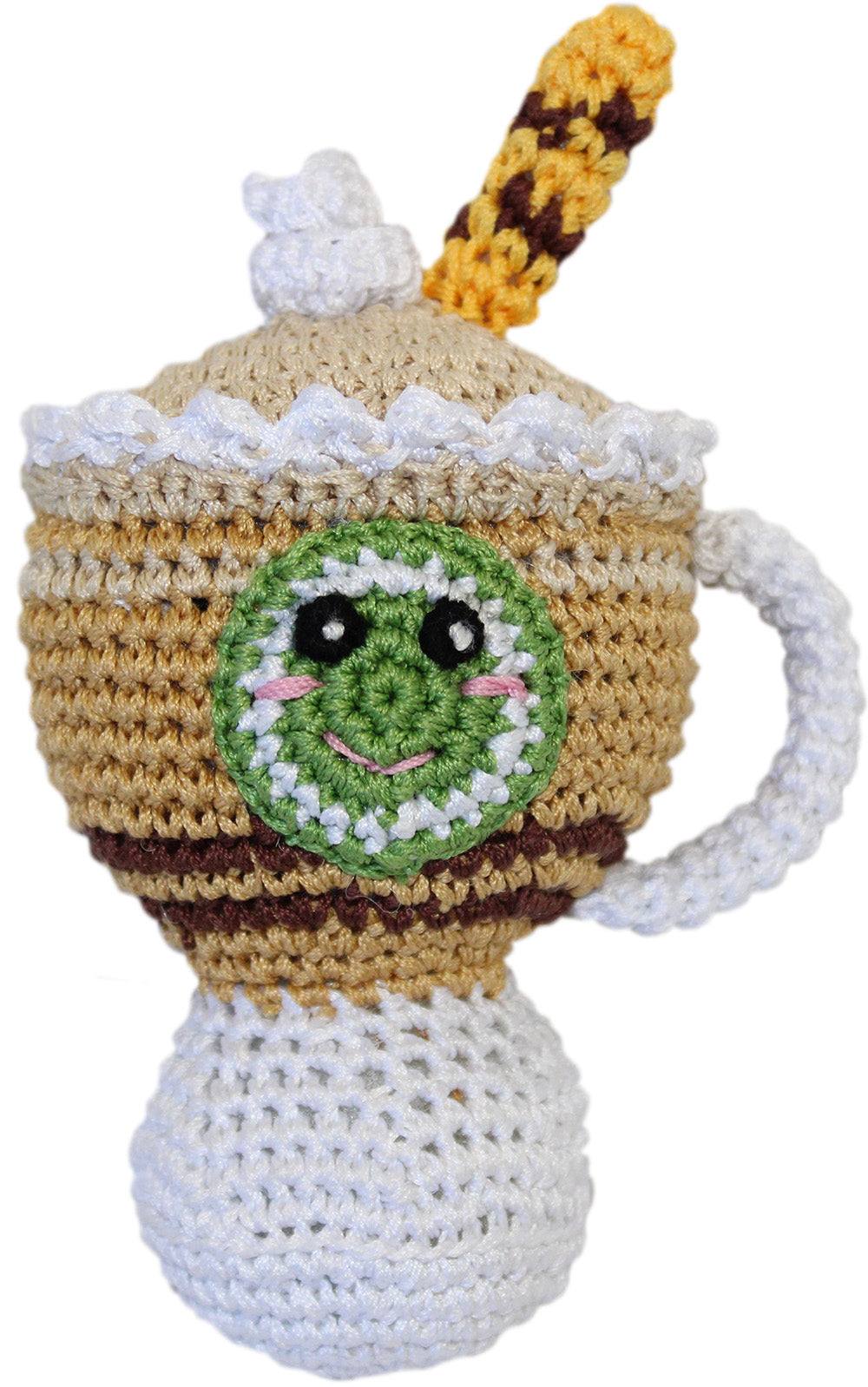 Knit Knacks Latte Organic Cotton Small Dog Toy Default Title