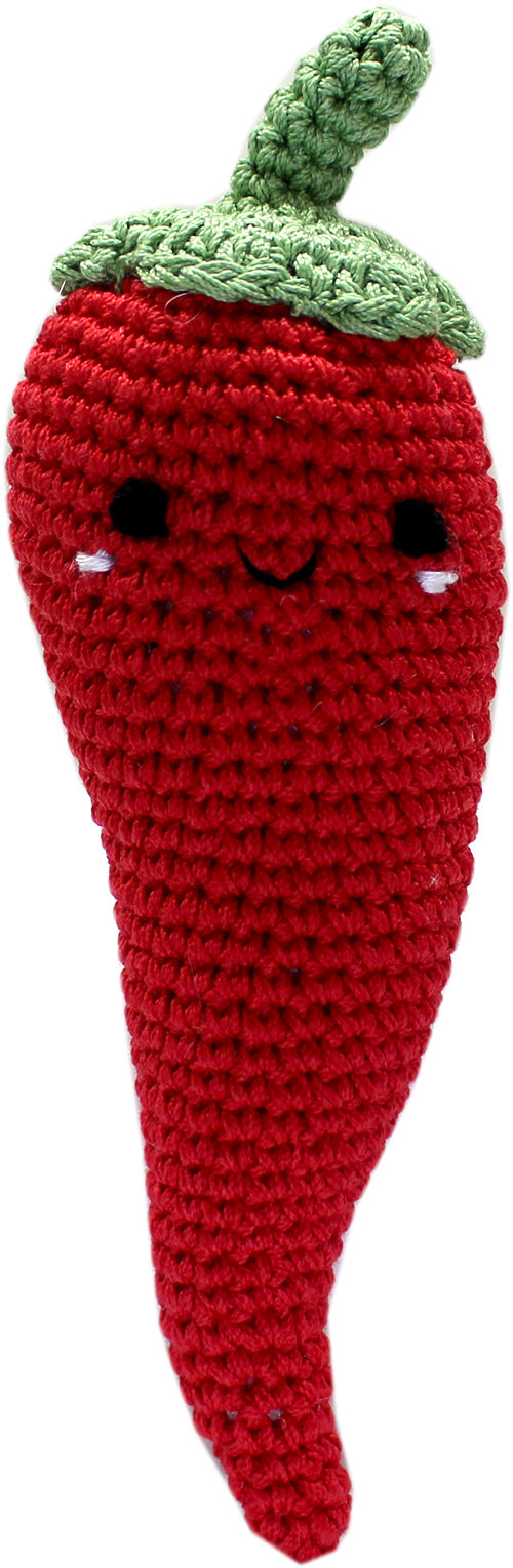 Knit Knacks Chili P. Pepper Organic Cotton Small Dog Toy Default Title