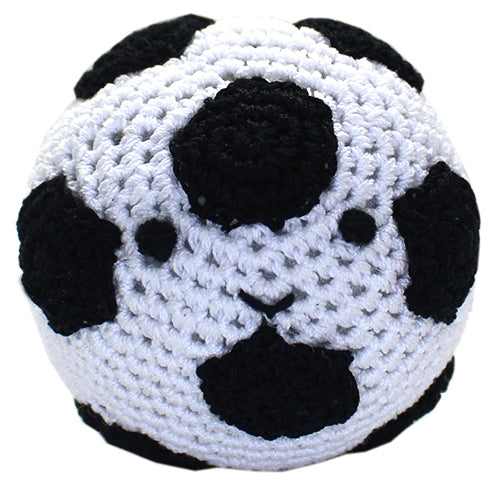 Knit Knacks Skipper The Soccer Ball kleines Hundespielzeug aus Bio-Baumwolle