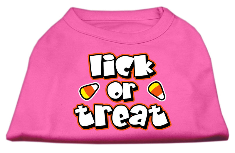 Lick Or Treat Screen Print Shirts Bright Pink L GreatEagleInc