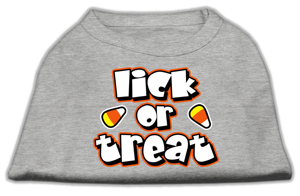 Lick Or Treat Screen Print Shirts Grey L GreatEagleInc