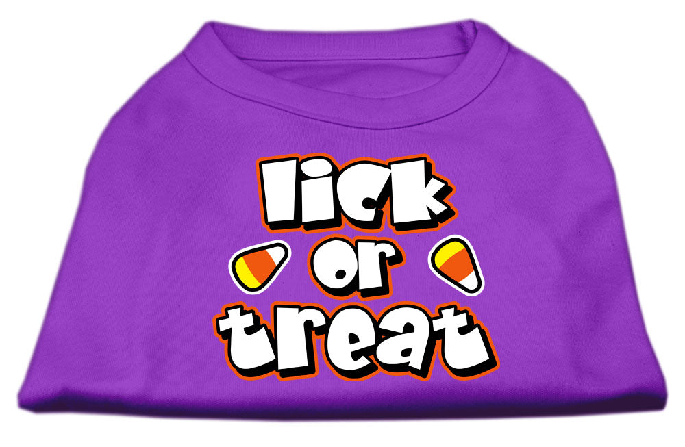 Lick Or Treat Screen Print Shirts Purple L GreatEagleInc