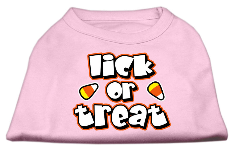 Lick Or Treat Screen Print Shirts Light Pink M GreatEagleInc