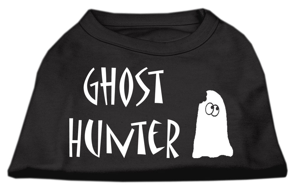 Ghost Hunter Screen Print Shirt Black With White Lettering Lg GreatEagleInc