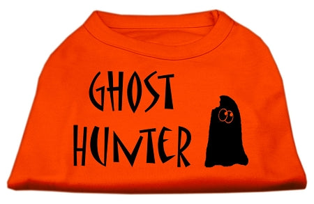 Ghost Hunter Screen Print Shirt Orange Sm Default Title