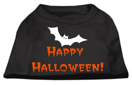 Happy Halloween Screen Print Shirts Black L GreatEagleInc