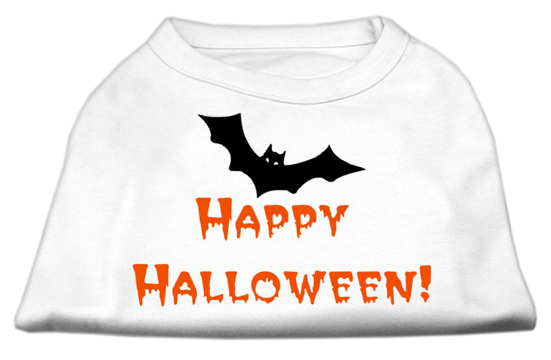 Happy Halloween Screen Print Shirts White L GreatEagleInc