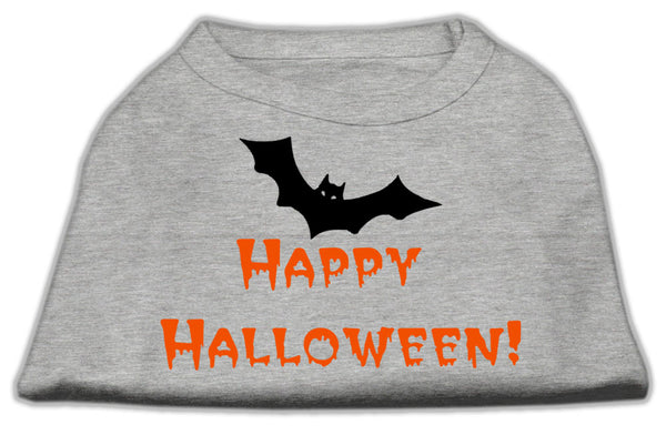 Happy Halloween Screen Print Shirts Grey Xs GreatEagleInc