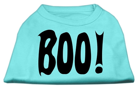 Boo! Screen Print Shirts Aqua Lg GreatEagleInc