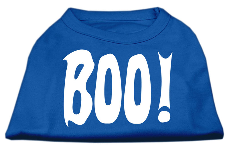 Boo! Screen Print Shirts Blue Lg GreatEagleInc