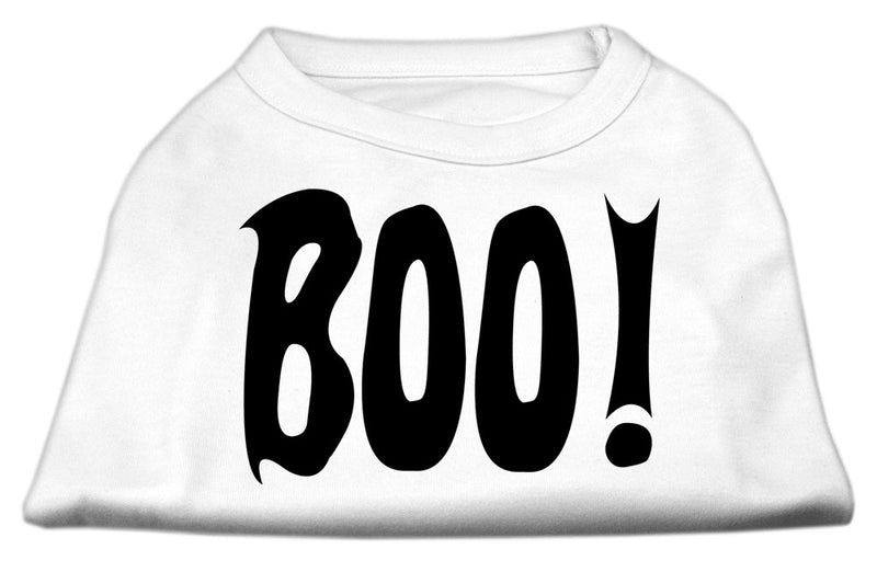 Boo! Screen Print Shirts White Lg GreatEagleInc