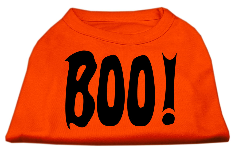Boo! Screen Print Shirts Orange Sm Default Title