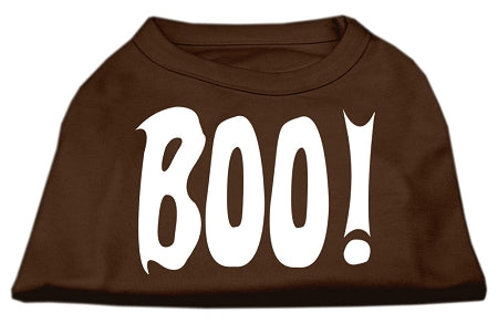 Boo! Screen Print Shirts Brown Xs Default Title