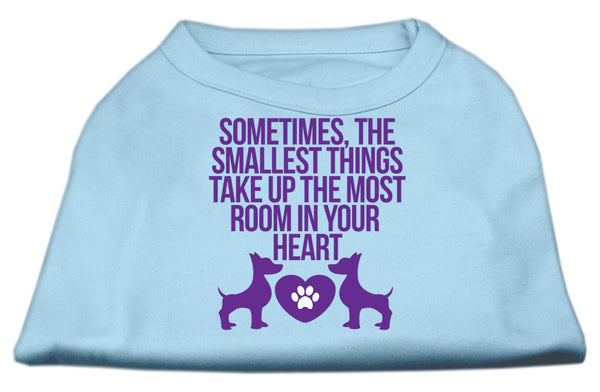 Smallest Things Screen Print Dog Shirt Baby Blue Lg GreatEagleInc