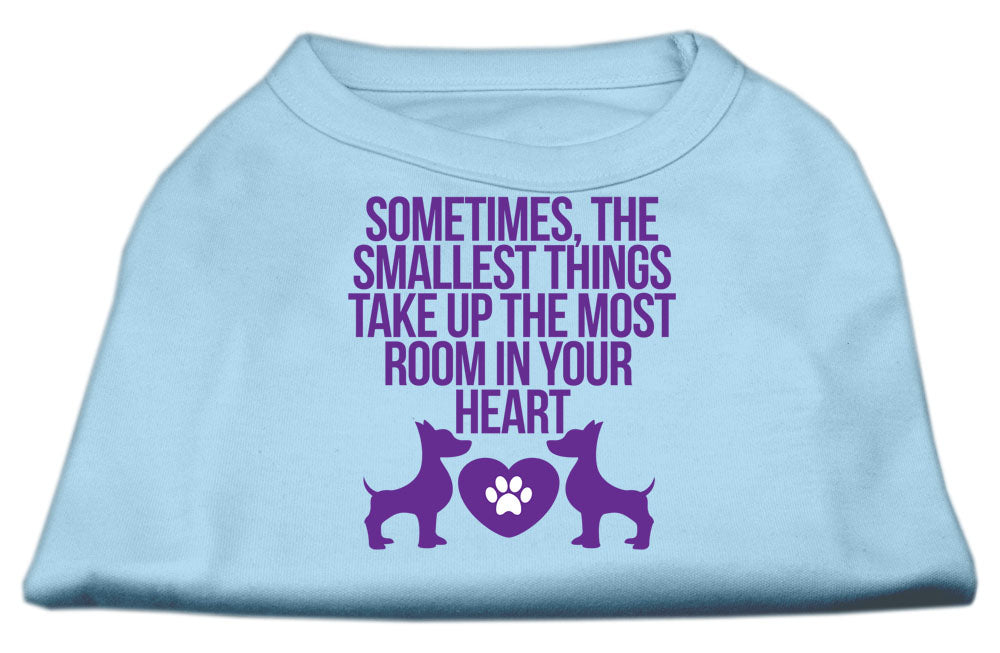 Smallest Things Screen Print Dog Shirt Baby Blue Med GreatEagleInc