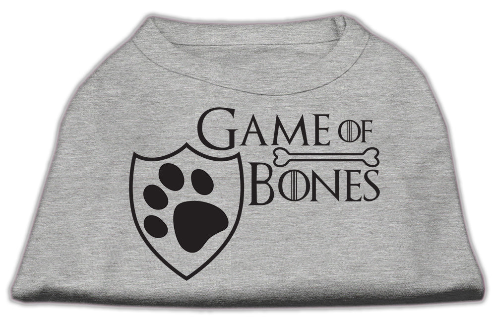 Game Of Bones Screen Print Dog Shirt Grey Xxxl Default Title