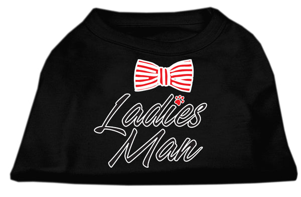 Ladies Man Screen Print Dog Shirt Black Xl Default Title