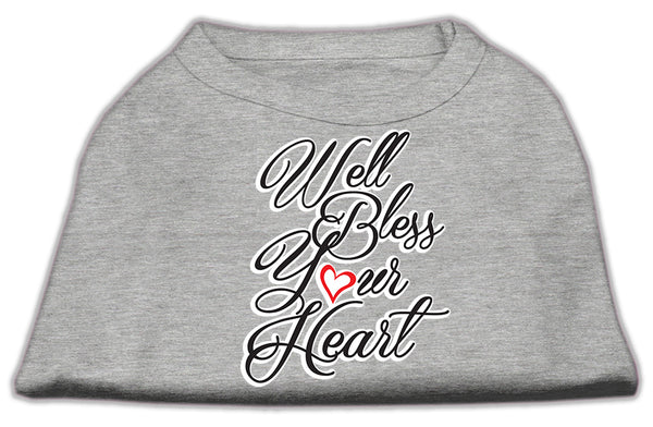Well Bless Your Heart Screen Print Dog Shirt Grey Xxl Default Title
