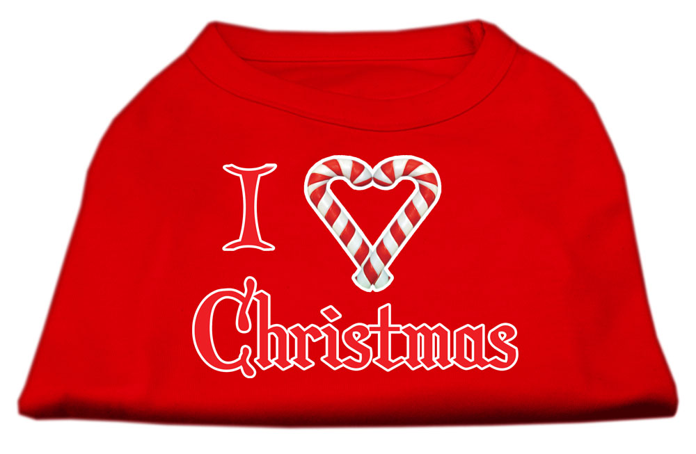 I Heart Christmas Screen Print Shirt Red Lg GreatEagleInc