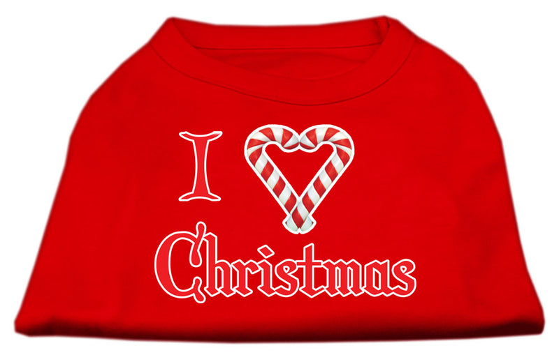 I Heart Christmas Screen Print Shirt Red Xl GreatEagleInc