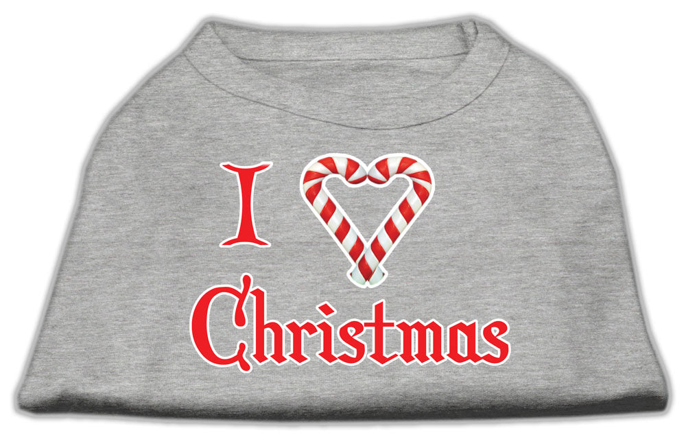 I Heart Christmas Screen Print Shirt Grey Xs Default Title